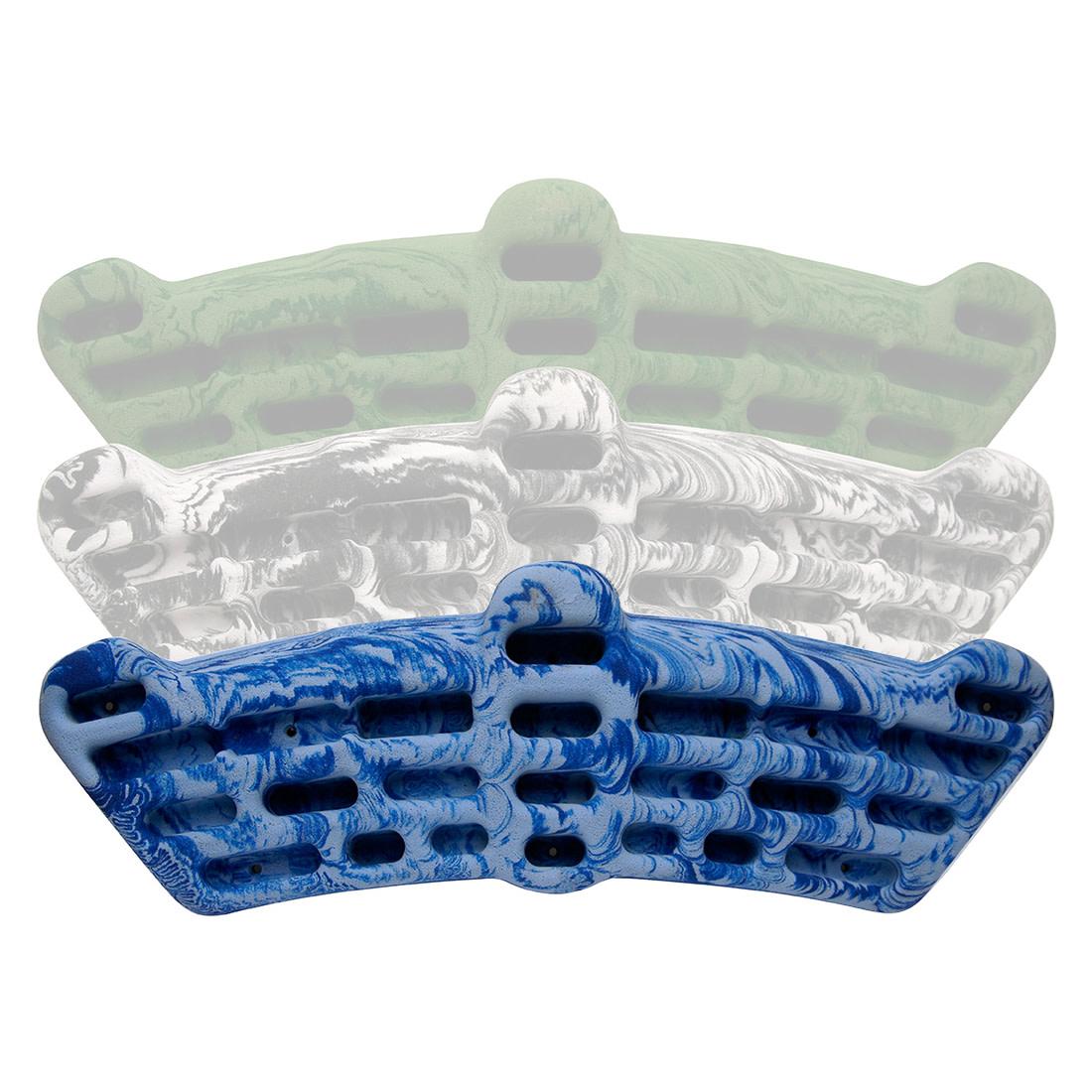 Metolius Simulator 3D hangboard i blå og hvit resin