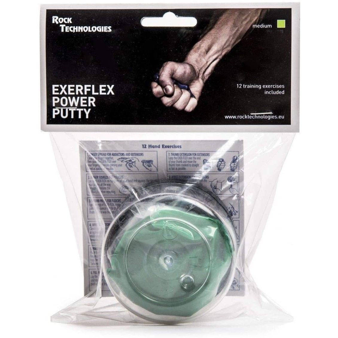 Rock Technologies Power Putty Medium grønn treningskitt for fingerstyrke