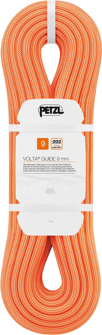 Petzl Volta Guide 9 mm 100m klatretau i oransje