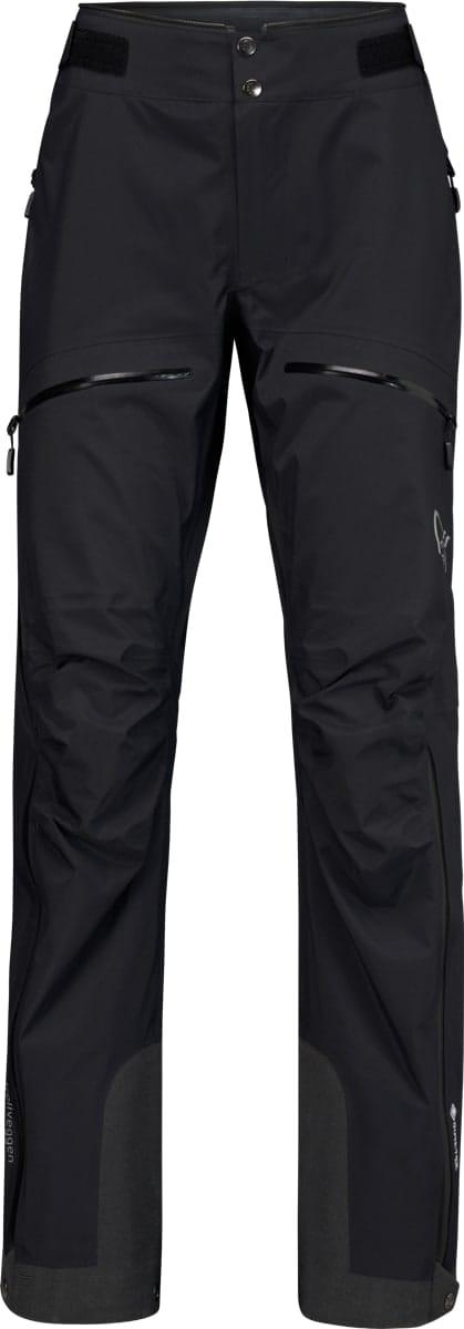 Norrøna Trollveggen GORE-TEX Pro Light Pants dame i caviar black