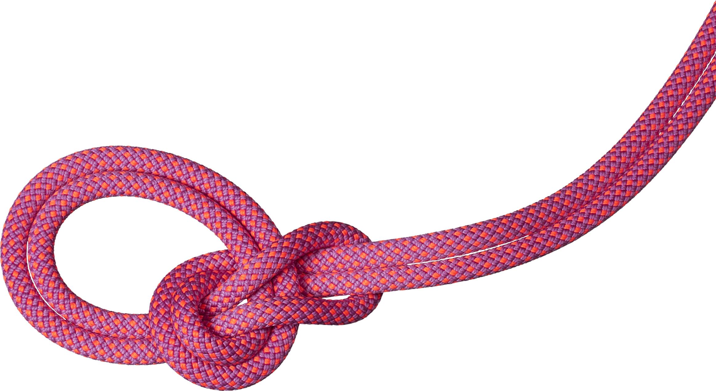 Mammut 9.5 Crag Dry Rope Duodess 60m i lavendelblå og oransje