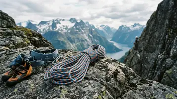 Beste klatretau illustrert som tau og sikring hos Klatreutstyroversikt
