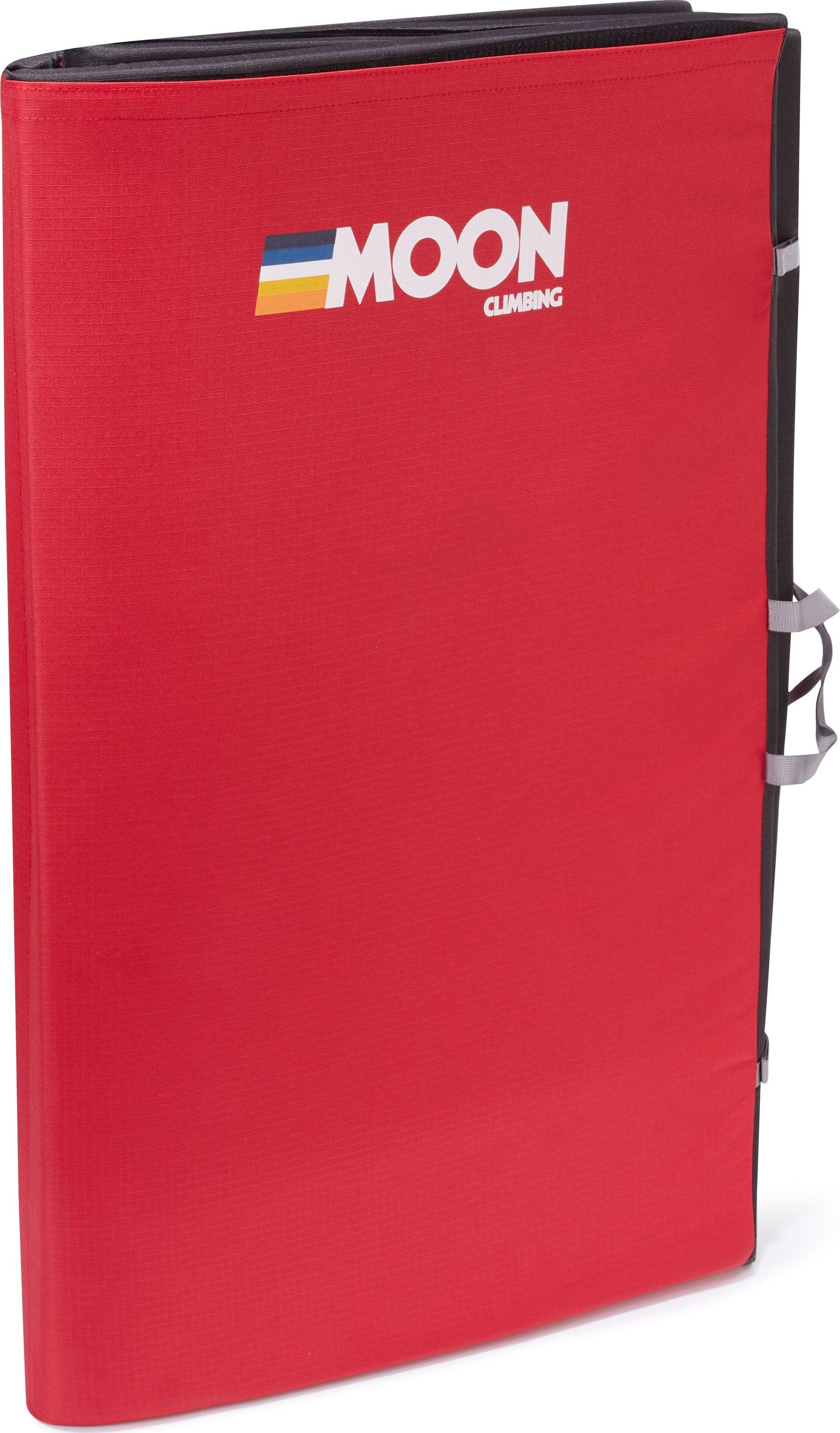 Moon Cirrus Crash Pad buldrematte i retro stripe true red farge