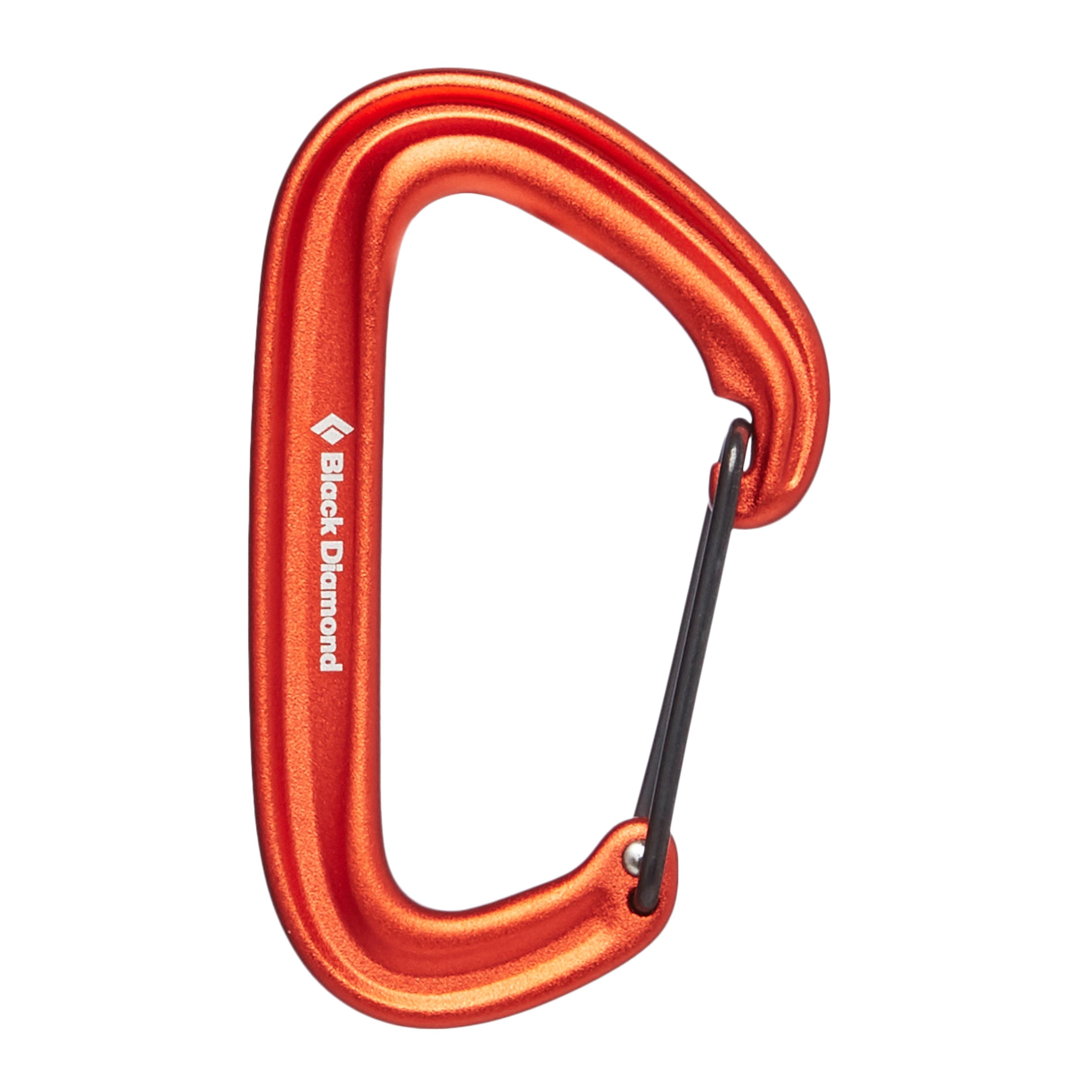 Black Diamond LiteWire karabiner i oransje farge