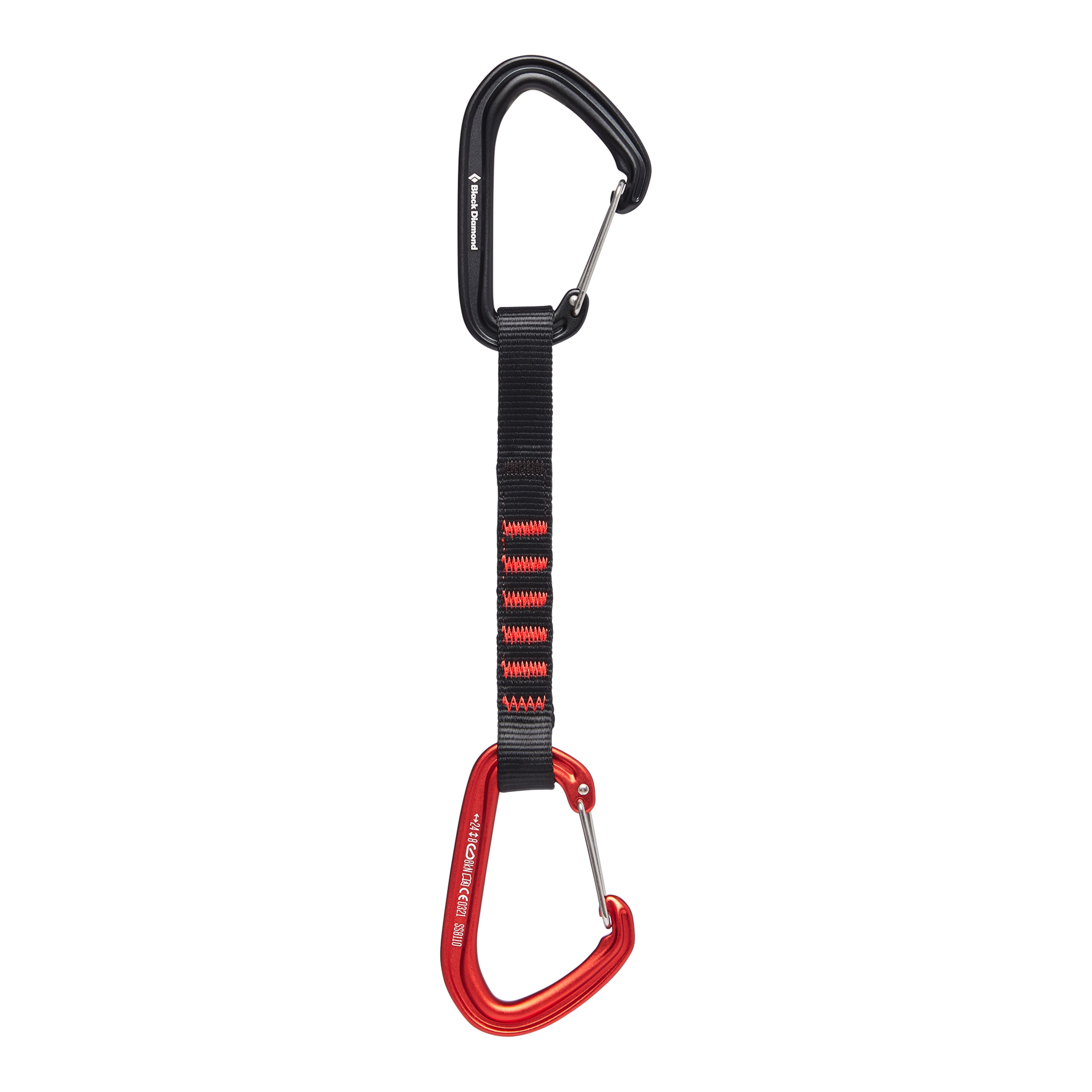 Black Diamond HotWire Quickdraw 16 cm i oransje/svart farge